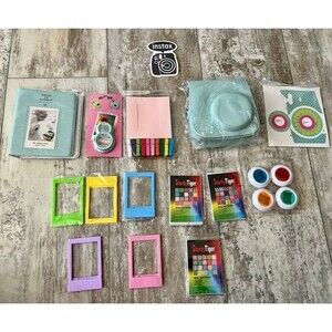 Fuji Instax Mini 8 9 11 12 Accessory Kit Bundle Case Album Frames Stickers More